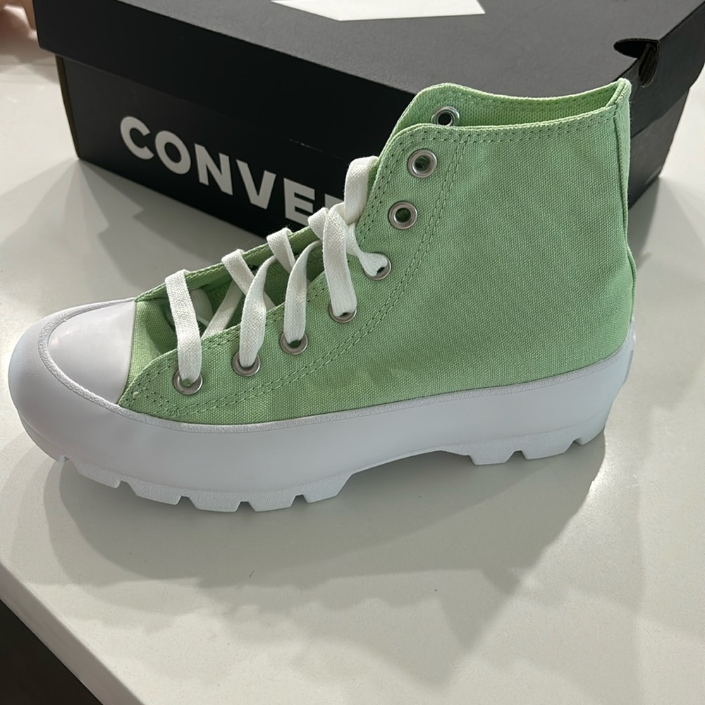 Mint Green Converse Platform - image 1